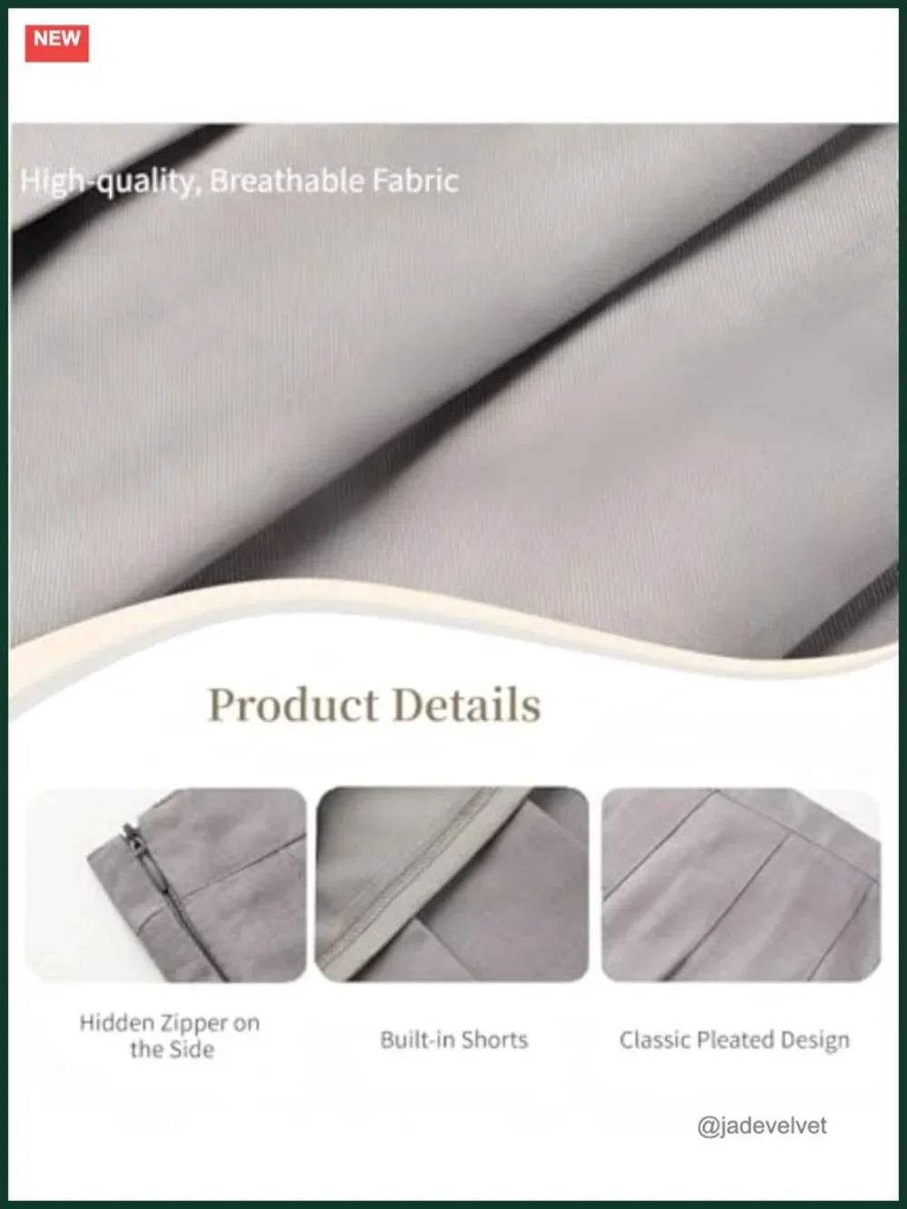 N/A overview pleated